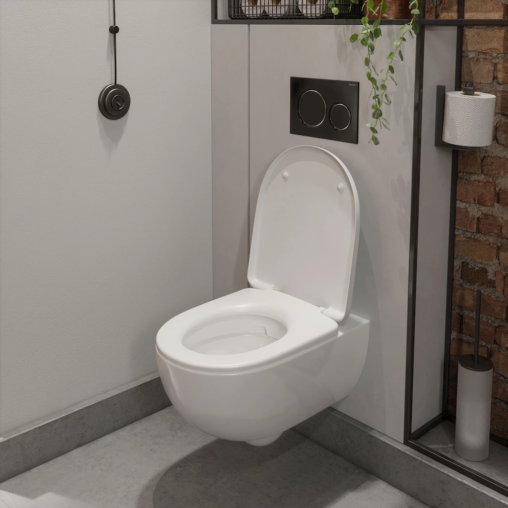 Selnova Premium sett vegghengt toalett m/sete Selnova Premium sett vegghengt toalett m/sete